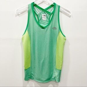 The North Face Green Mesh Racerback Tank Top FlashDry Medium